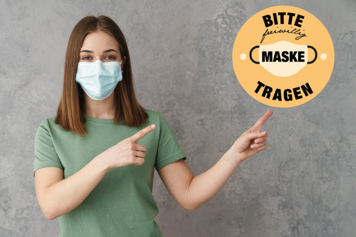 Bitte freiwillig Maske tragen - MKG Praxis Dres. Camerer & Dr. Dr. Friedrich